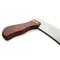 Handy Housewares 10-inch Curved Stainless Steel Blade Chopping Knife with Double Wooden Handles